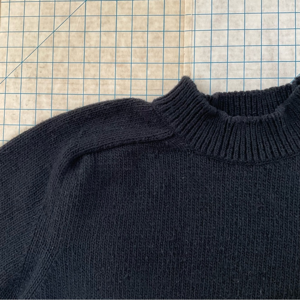 BABAA No 51 Jumper In Black Made In Spain 100% Wool - Picture 4 of 7